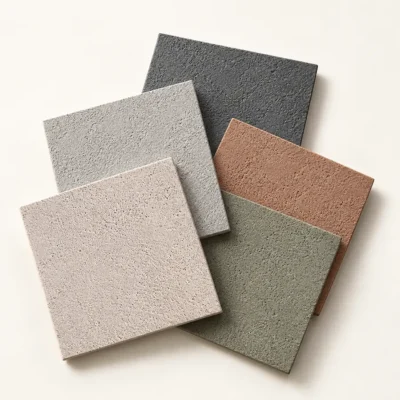 Muestra MicroQuarz ROC en diferentes colores y con textura mineral